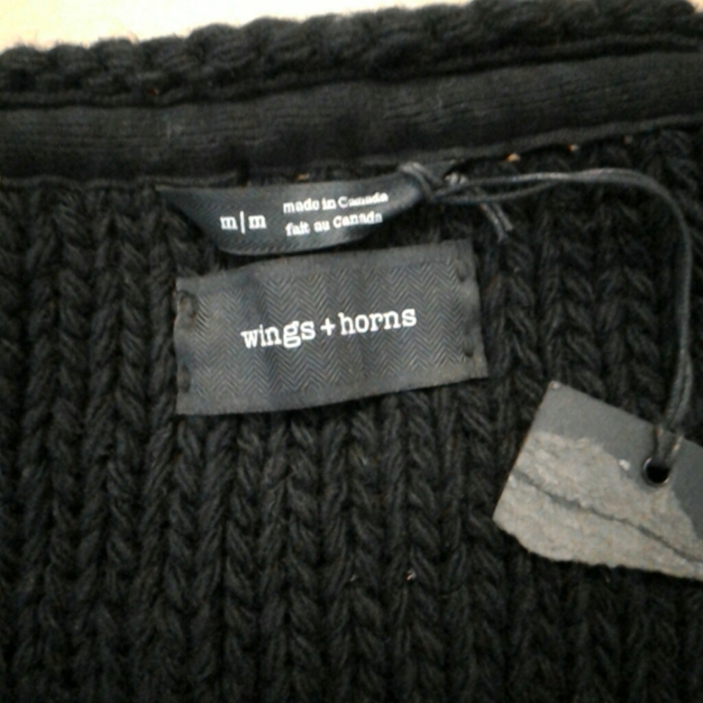 Wings + Horns Cardigan NWOT - Picture 4 of 9